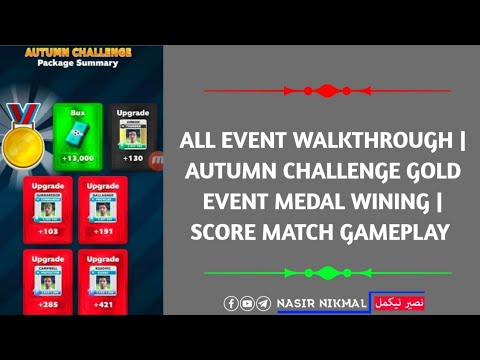 All Event Walkthrough | Gold Medal Event Of Autumn Challenge | Score Match Gameplay