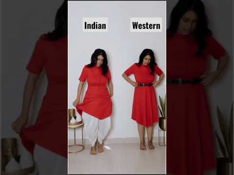 Ep 3/4 How to style ur Western Dress in an Indian wear! #shorts #indianwear #outfitideas #ethnicwear