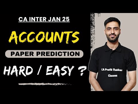 Accounts Paper Prediction CA Inter Jan 25