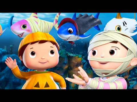 Baby Shark Halloween! Dance with Spooky Sharks! 🦈🎃 | Fun Baby Songs | Classic Baby Songs