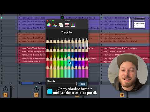 How to automatically change color of played tracks in Ableton Live Session View - Max for Live