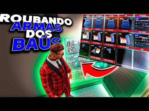 ROUBANDO MUITA ARMA DO BAÚ DAS FACÇÕES DO GTA RP