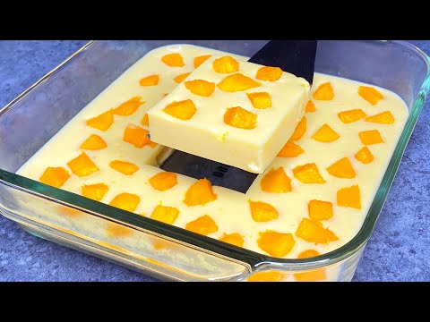 Mango Pudding Recipe | Quick & Easy Mango Pudding Dessert | Eggless