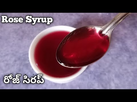 Homemade Rose Syrup recipe || Rose Syrup recipe for faloda, milkshakes and drinks