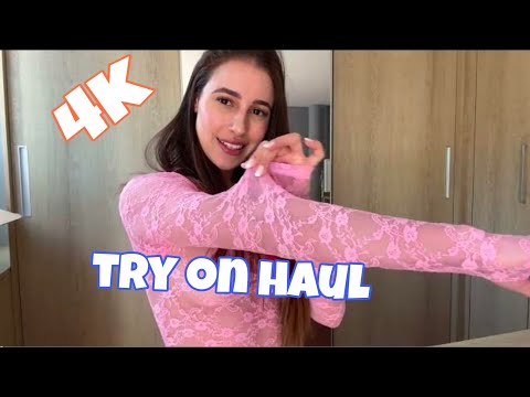 4K Haul Transparent Lingerie Try-on | See Through REAL outfit  2024