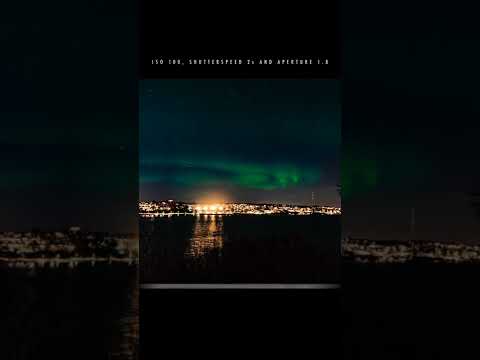 Northern light in Stockholm - vertical short version