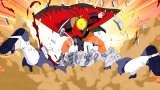 恐るべき賢者の力を持つナルトが突如現れ、ペインを瞬殺, Naruto suddenly killed Pain, shocking the whole village