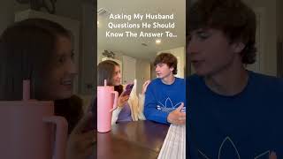 Asking my husband questions he should know the answers to…🤣 #couplevlogs #askingmyhusband #marriage