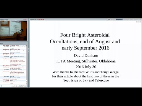 4 bright asteriodal occultations coming within a month of this mtg