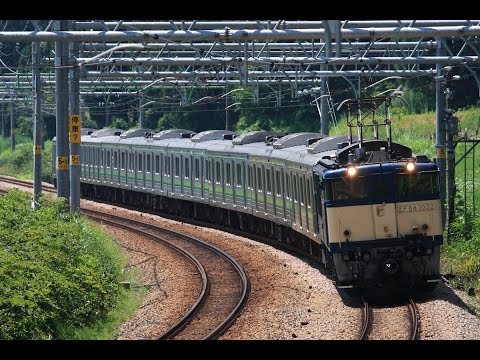 配9793レ　EF64 1032　205系譲渡配給