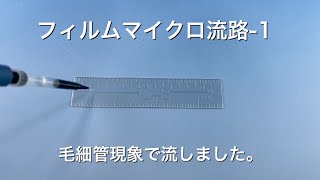 フィルムマイクロ流路１【マイクロ流路】【型いらず】【１ケから対応可能】