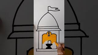 how to draw temple #preschoollearning #colorsfortoddlers #educationalvideos #kid's fun