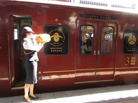 【しなの鉄道ろくもん2号長野駅を出発】