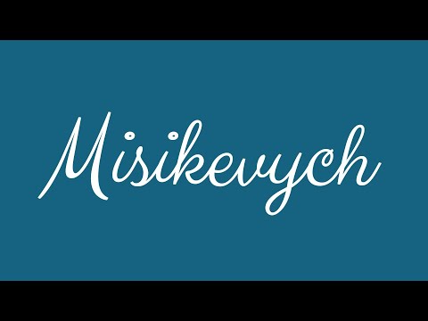 ✎ Misikevych ✎ English Cursive Handwriting Tutorial