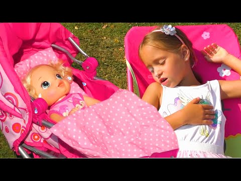 Diana and her super fun day with Baby Doll