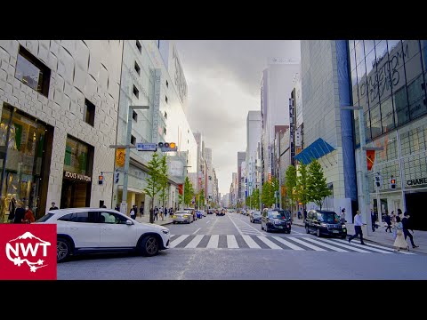 【4K HDR】Walking Around Tokyo Ginza, Spring 2021