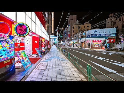 Tokyo Oimachi Night Walk, Japan | Summer 2024 • 4K HDR