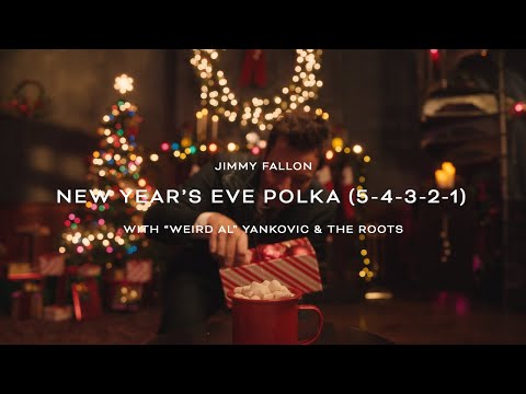 Jimmy Fallon - New Years Eve Polka (5-4-3-2-1) (with Weird Al & The Roots) (Official Lyric Video)