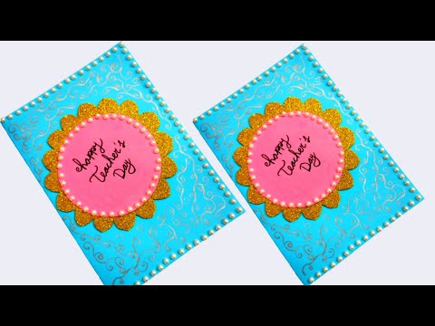 DIY teacher's day card making, Teacher's Day card making easy, Handmade Teacher's Day card