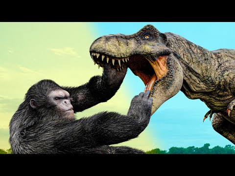 The Movies Dinosaur | King Kong Vs Tyrannosaurus Rex | Jurassic Park 4 | Dinosaur | Action Moives