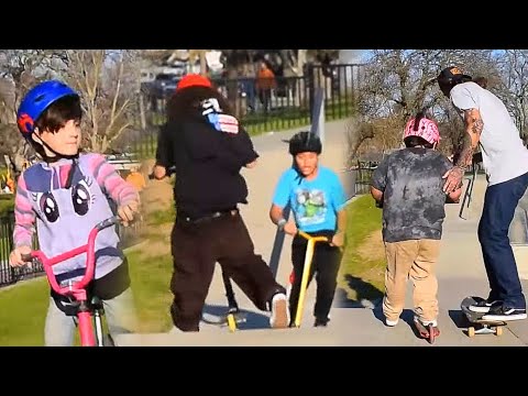 Kids Have No Awareness At The Skatepark