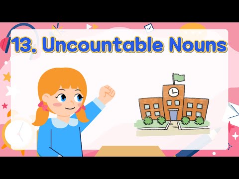 13. Uncountable Nouns | Basic English Grammar for Kids | Grammar Tips