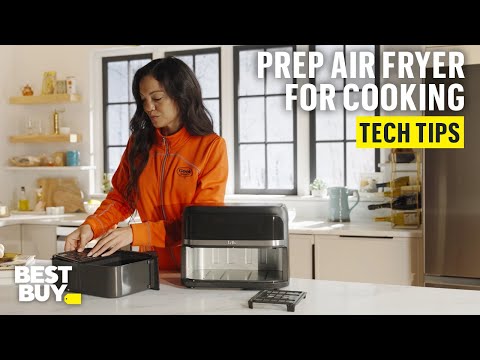 Prepping the bella PRO 4-qt. TriZone Touchscreen Air Fryer for Cooking – Tech Tips from Best Buy