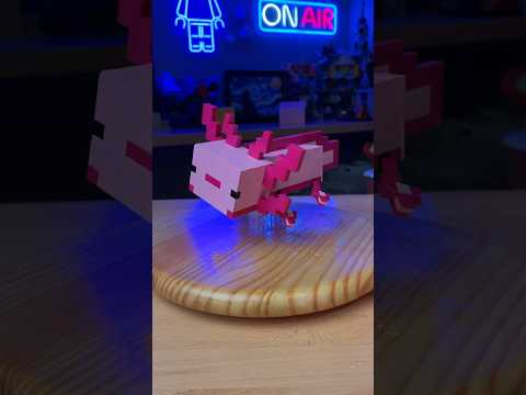 I built a LEGO Axolotl from MINECRAFT… #shorts