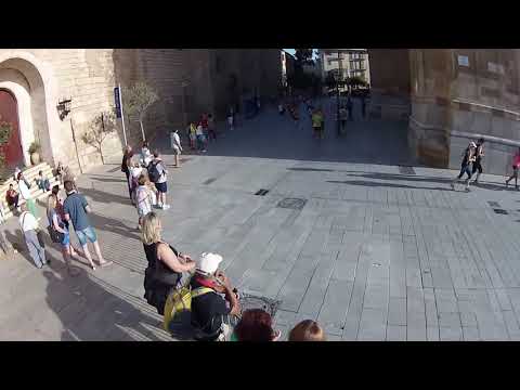 TUI Marathon in der Altstadt Palma de Mallorca unterhalb Kathedrale