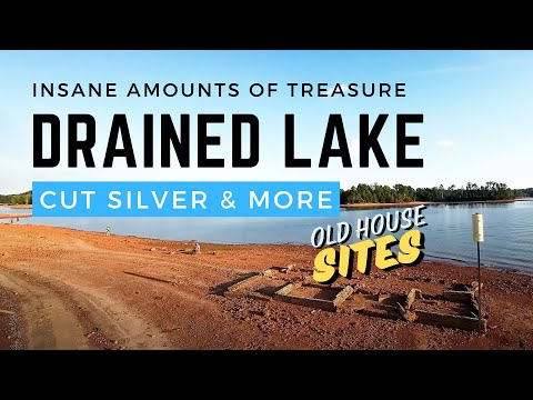 DRAINED LAKE Reveals The Bottom Is LOADED With Insane Amounts of Treasure & CUT SILVER!