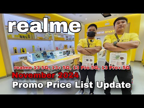 Realme Promo Price List Update November 2024, realme 13+ 5G, 13 5G, 13 Pro+ 5G, 13 Pro 5G, C Series