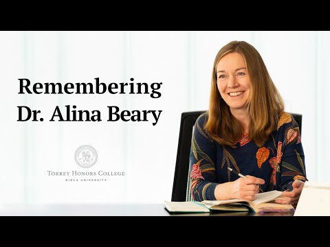 Remembrance Service for Dr. Alina Beary, Torrey Honors College Professor