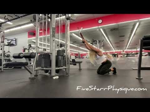 Kneeling 45 Degree Pulldown