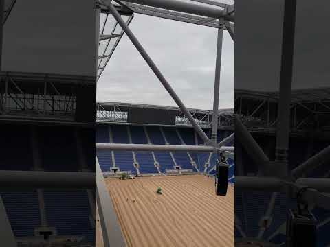 Walking the gantry at Everton Stadium! #evertonstadium #everton #premierleague #football #shorts