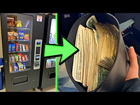 Collecting Money From Our Vending Machine Business (6 Machines)