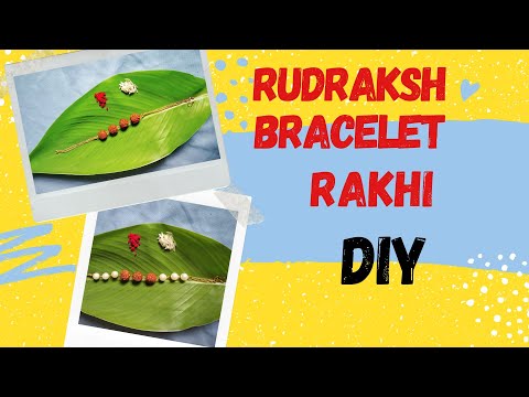 rudraksh Rakhi ghar par banaye,Rakhi 2021,homemade Rakhi,rakhi DIY,simple Rakhi@home,rakhi tutorial