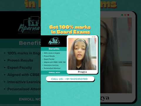 Get Full Marks in Board Exams | CBSE / ICSE / ISC | Aparna's English Coaching