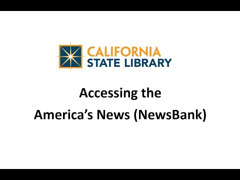 Accessing America’s News Tutorial