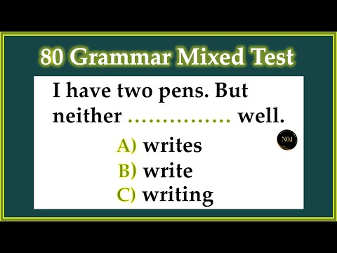 80 Grammar Tenses Quiz | English Tense Practice Test | English Grammar Quiz | No.1 Quality English