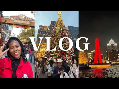 Life in China Vlogmas: Christmas markets| Exploring The Bund| Huangpu River Cruise| BFC Mall