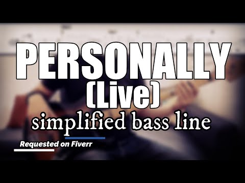 Personally (Live) - Lee Williams & the Spiritual QC's | Simplified bass line with tabs #120