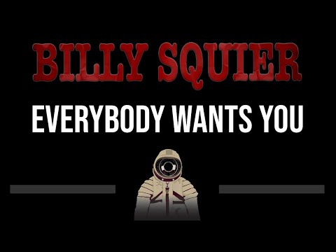 Billy Squier • Everybody Wants You (CC) 🎤 [Karaoke] [Instrumental Lyrics]