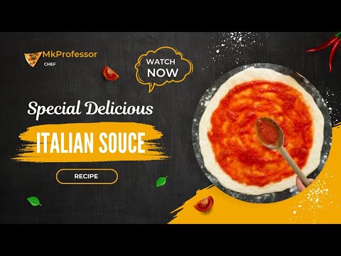 Italian Pizza souce Recipe in Kitchen 🍕 Watch Step By Step video | MKPROFESSOR | #pizza #Recipe