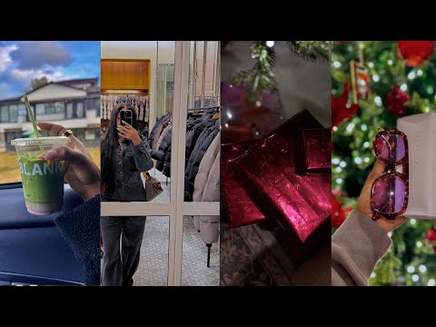 VLOGMAS in MY 30s | BLANK STREET BLUEBERRY MATCHA, ELISA JOHNSON SUNGLASSES, TARGET HAUL + CHRISTMAS