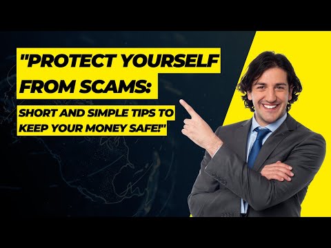 "Protect Yourself from Scams: Short and Simple Tips to Keep Your Money Safe!" 🤑  #scam alert #money