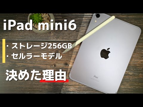 【iPad mini6】なぜiPad mini6の構成を256GB セルラーモデルにしたのか