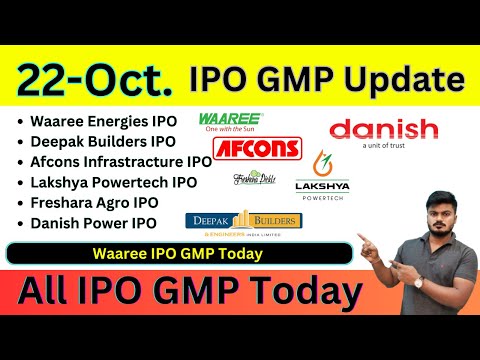 All IPO 06 GMP Today | Waaree Energies ipo gmp | Lakshya Powertech ipo gmp | Danish Power ipo gmp