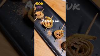 Aloo Tuk | Aloo Chilka Chips | Potatoe Skin fries | MasterChef Famous #alootuk #sorts