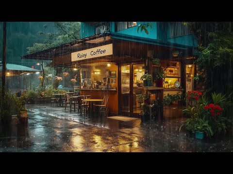 The Gentle Sound of Rain Outside the Café, Perfect White Noise Like a Lullaby, Relaxing ASMR