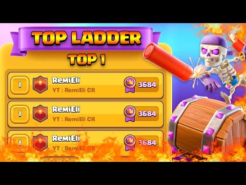 TOP 1 LADDER WITH 3700 TROPHIES - Clash Royale